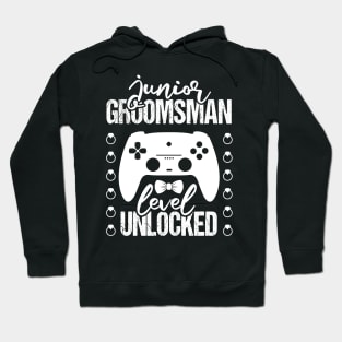 Junior Groomsman Level Unlocked Wedding Party Hoodie